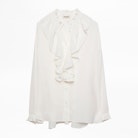 Tamacco Silk Shirt - Women’s white silk shirt