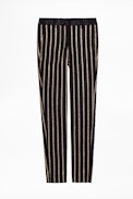 Prune Stripes Pants - Men’s grey suit pants
