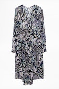 Robe Soie Roumy Lurex - Robe bleu marine femme