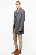 Mark Wool Coat - Men’s long grey coat