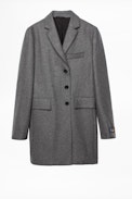 Mark Wool Coat - Men’s long grey coat