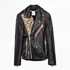 Liya Patch Coat - Women’s black leather blouson