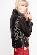 Liya Patch Coat - Women’s black leather blouson