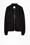 Lester Coat - Men’s black leather blouson