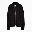 Lester Coat - Men’s black leather blouson