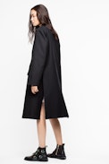 Mad Coat - Women’s long black coat