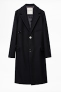 Mad Coat - Women’s long black coat