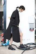 Mad Coat - Women’s long black coat