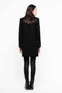 Manteau Marco - Manteau noir femme