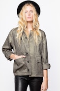 Kid Bronze Coat - Women’s khaki blouson