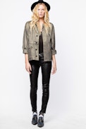 Kid Bronze Coat - Women’s khaki blouson
