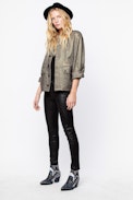 Kid Bronze Coat - Women’s khaki blouson
