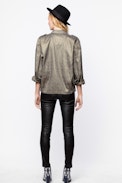 Kid Bronze Coat - Women’s khaki blouson