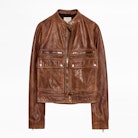 Love Aviator Coat - Women’s short leather blouson