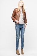 Love Aviator Coat - Women’s short leather blouson