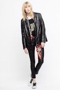 Volta Jacket - Women’s black leather jacket