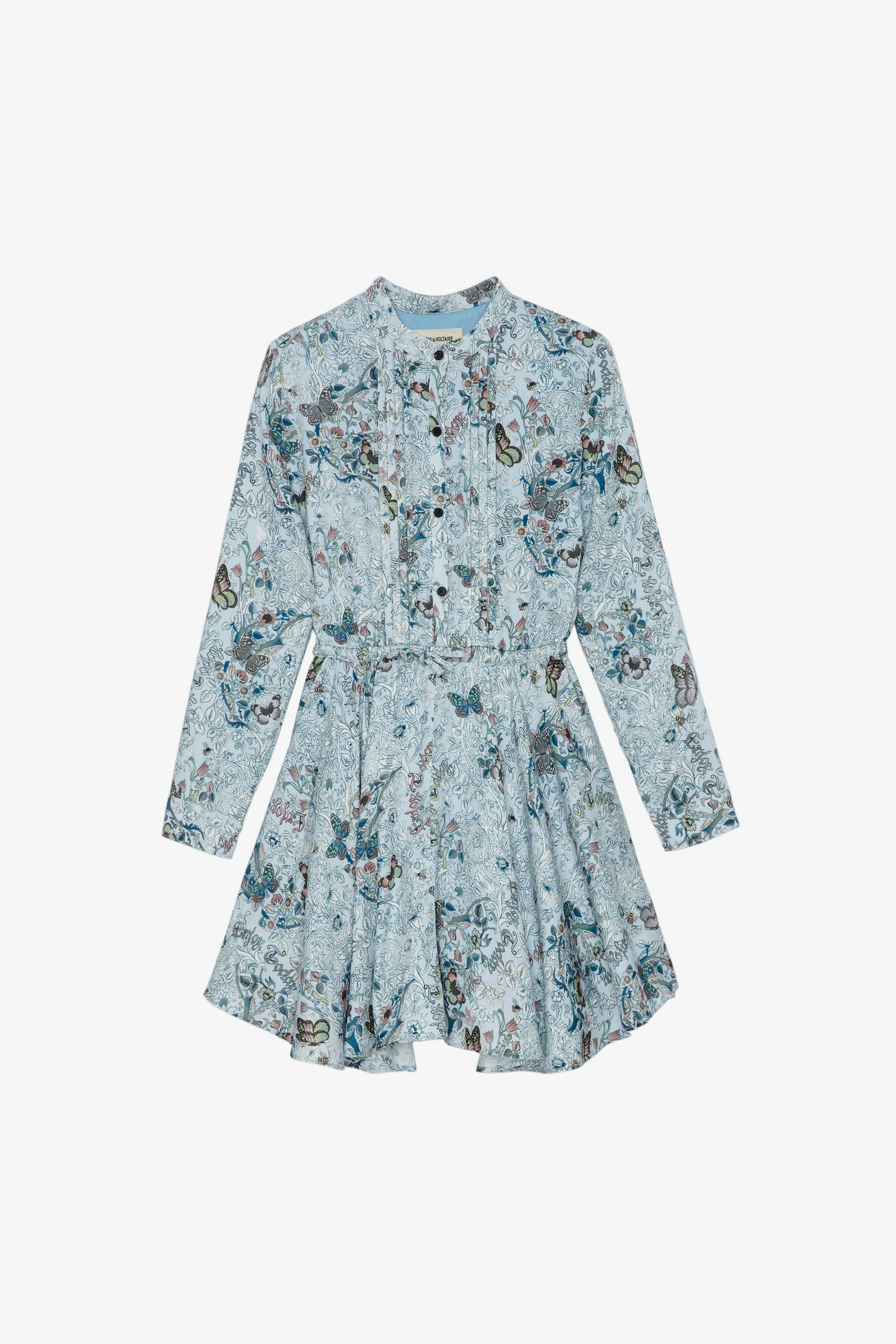 Ranil Children’s Dress Children’s sky blue printed short dress 
