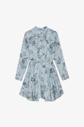 Ranil Children’s Dress - Children’s sky blue printed short dress