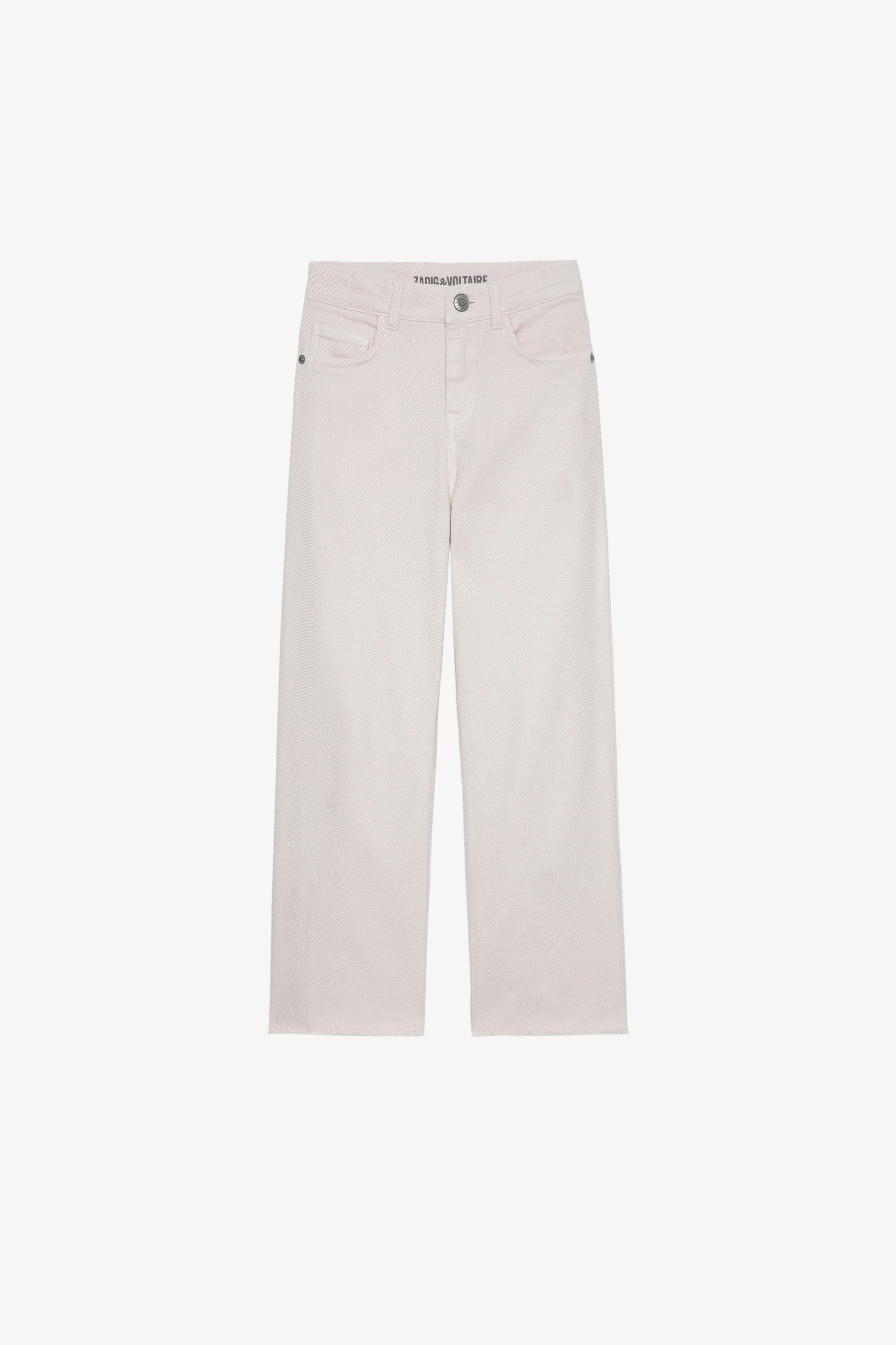 Margaret Kids' Trousers Kids' wide-leg pink cotton trousers