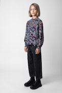 Hippie Girls’ Jeans - Girls’ black flared denim jeans.