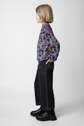 Hippie Girls’ Jeans - Girls’ black flared denim jeans.