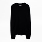 Pull Liam Cachemire - Pull cachemire noir homme