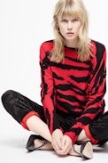 Justy Print Cachemire Sweater - Women’s cashmere jumper