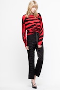 Justy Print Cachemire Sweater - Women’s cashmere jumper