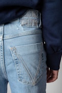 Maggie Children's Jeans - Children's denim trousers in blue