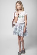 Alexa Kids’ Skirt - Kids' multicolour printed cotton skirt