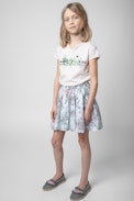 Alexa Kids’ Skirt - Kids' multicolour printed cotton skirt