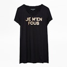 T-Shirt Titan - T-shirt à message femme