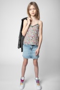 Cam Kids’ Camisole - Kids' camisole with spaghetti straps and featuring a Core Cho print