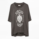 Portland Cowboy Sweatshirt - Women’s patterned grey sweatshirt