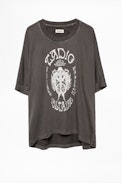 Portland Cowboy Sweatshirt - Women’s patterned grey sweatshirt