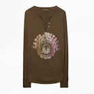 Strass T-Shirt - Women’s henley T-shirt