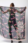 Foulard Delta Camou Dancing - Foulard femme imprimé camouflage.