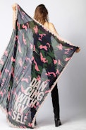 Foulard Delta Camou Dancing - Foulard femme imprimé camouflage.