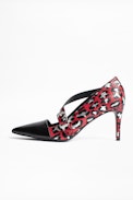 Pumps Discover Wild Leo - Damenpumps aus Leder mit Leopardendruck.