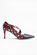 Pumps Discover Wild Leo - Damenpumps aus Leder mit Leopardendruck.