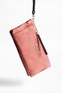 Etoile Clutch - Women's pink leather clutch.
