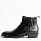 Leon Men’s Ankle Boots - Men’s black leather ankle boots.
