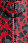 Mick Initials Leo Bag - Women's tote in leopard print leather.
