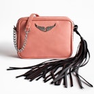 Xs Boxy Grained Bag - Women’s small pink bag in grained leather.