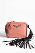 Xs Boxy Grained Bag - Women’s small pink bag in grained leather.