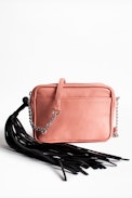 Xs Boxy Grained Bag - Women’s small pink bag in grained leather.