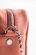 Xs Boxy Grained Bag - Women’s small pink bag in grained leather.