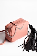 Xs Boxy Grained Bag - Women’s small pink bag in grained leather.