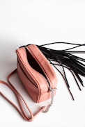 Xs Boxy Grained Bag - Women’s small pink bag in grained leather.