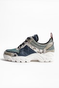 Sneakers Blaze Lurex - Baskets running argentées femme.